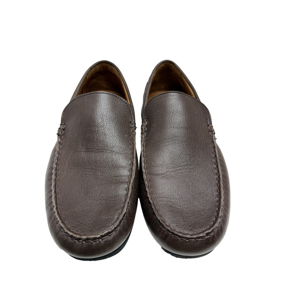 Allen Edmonds Men’s Santiago Brown Leather Slip On Loafers Size 10
